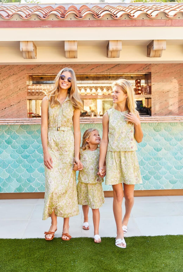 Maxine Shirtdress - Green Floral