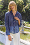 Mel Button Down Shirt - Navy Bows
