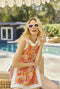 Mini Bermuda Top - 60's Floral