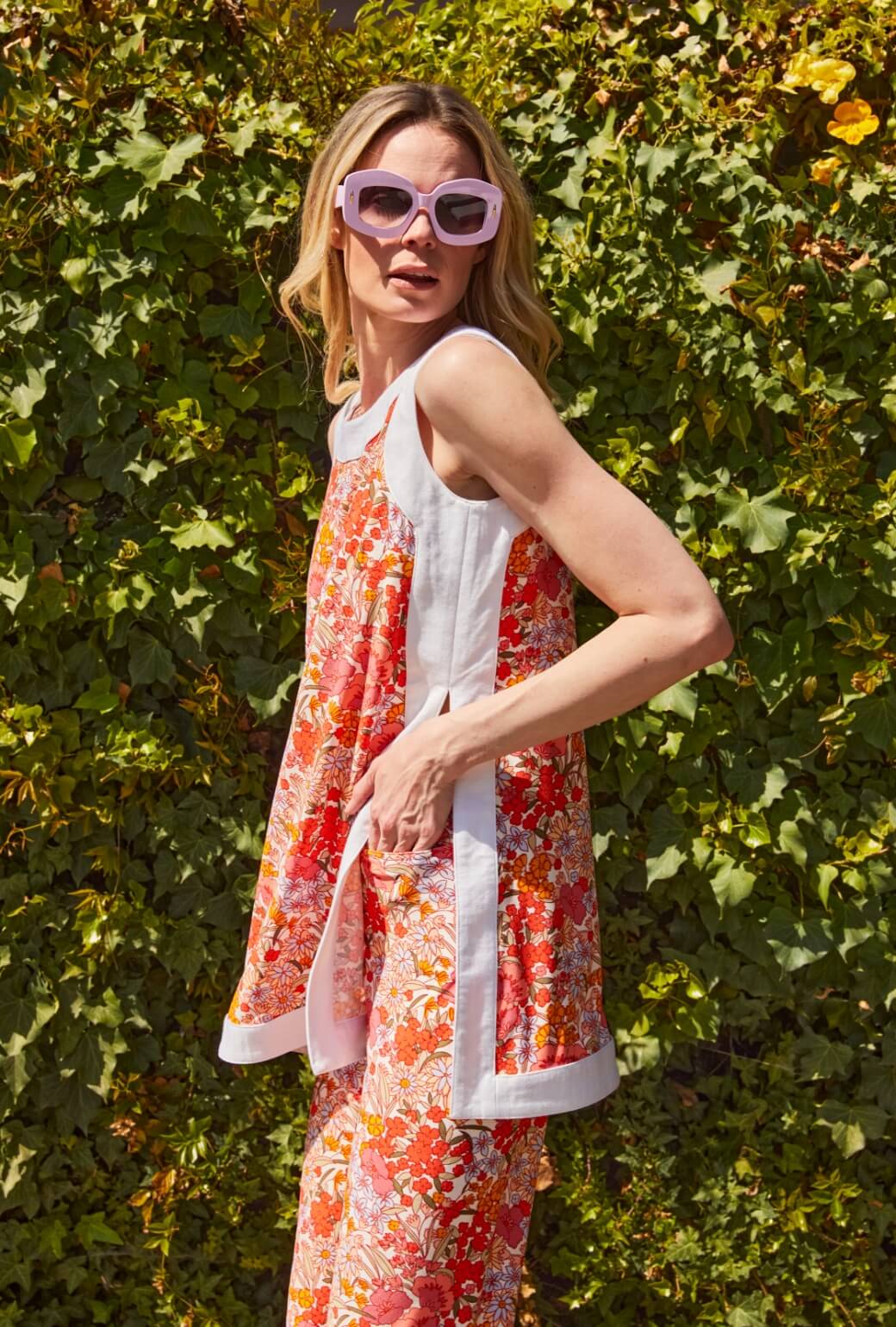 Mini Bermuda Top - 60's Floral
