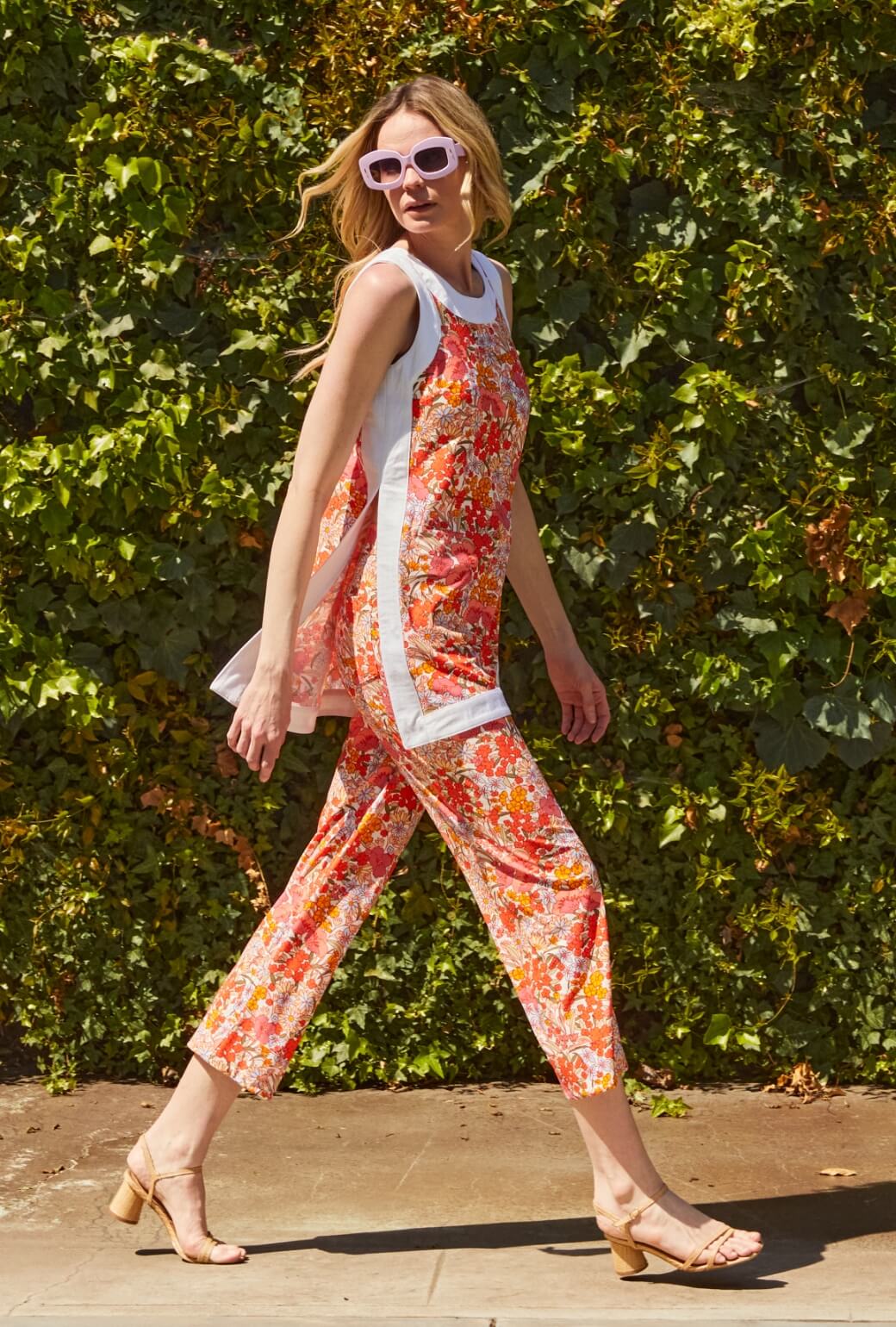 Mini Bermuda Top - 60's Floral
