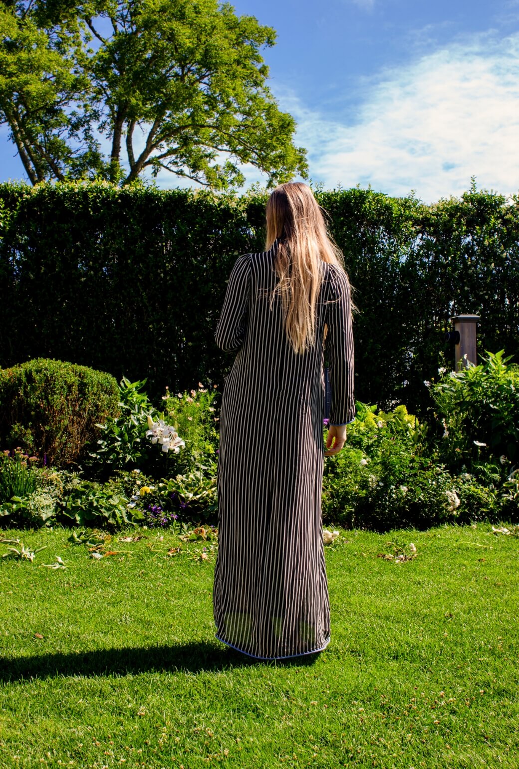 Buru x TCC Mod Kaftan - Black and White Stripe