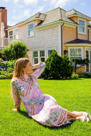 Buru x TCC Mod Kaftan - Pink Wanderlust