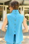 Mod Top - Stretch Blue