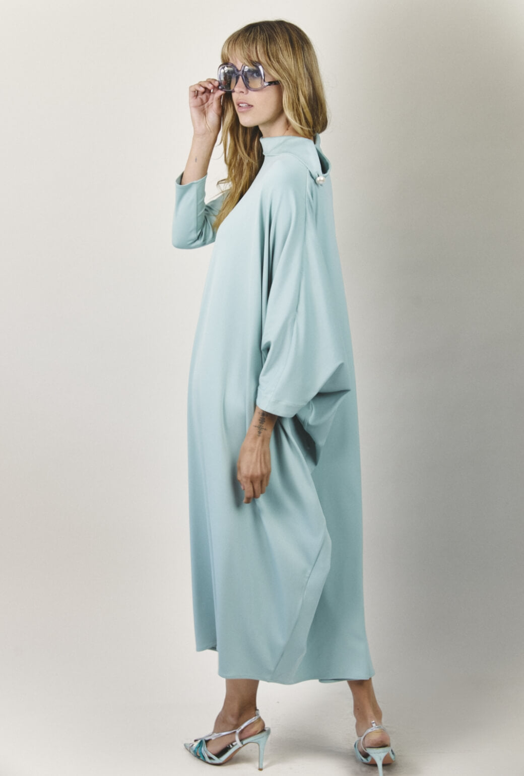 Palm Canyon Kaftan - Aqua