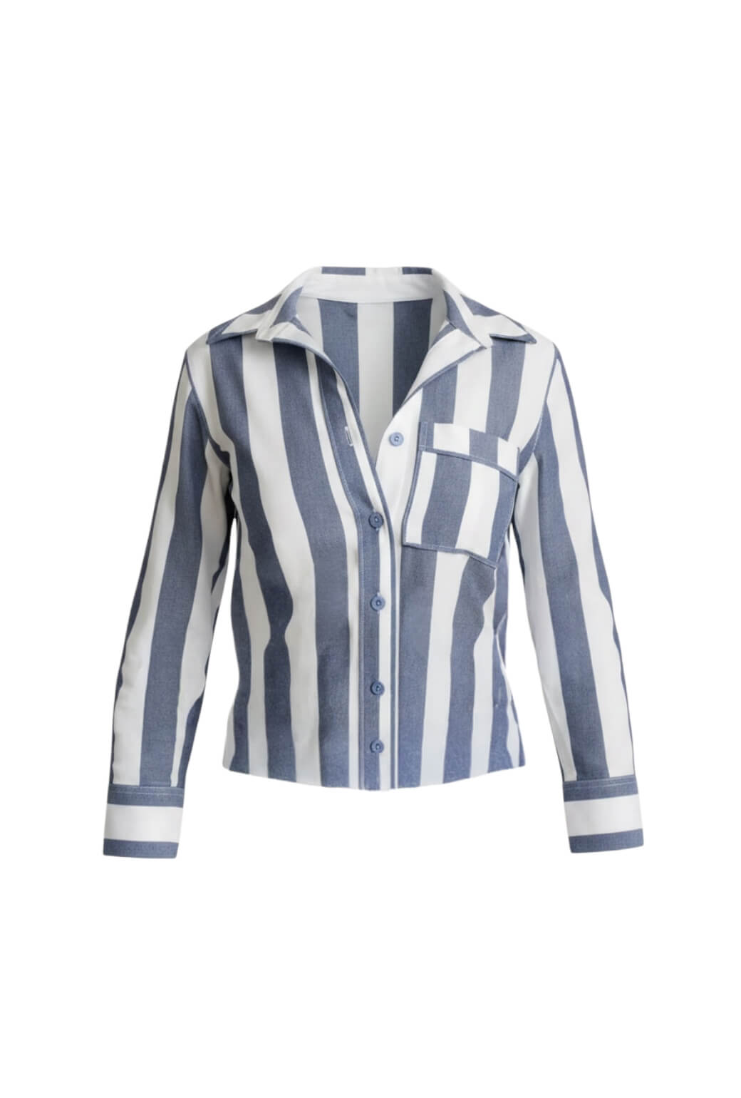 Buru x TCC Perry Blouse - Charcoal Cabana Stripe