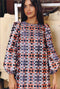 Puff Sleeve Party Dress KNEE LENGTH - Patchwork Brocade