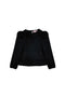 Puff Sleeve Pullover - Black Shimmer Knit