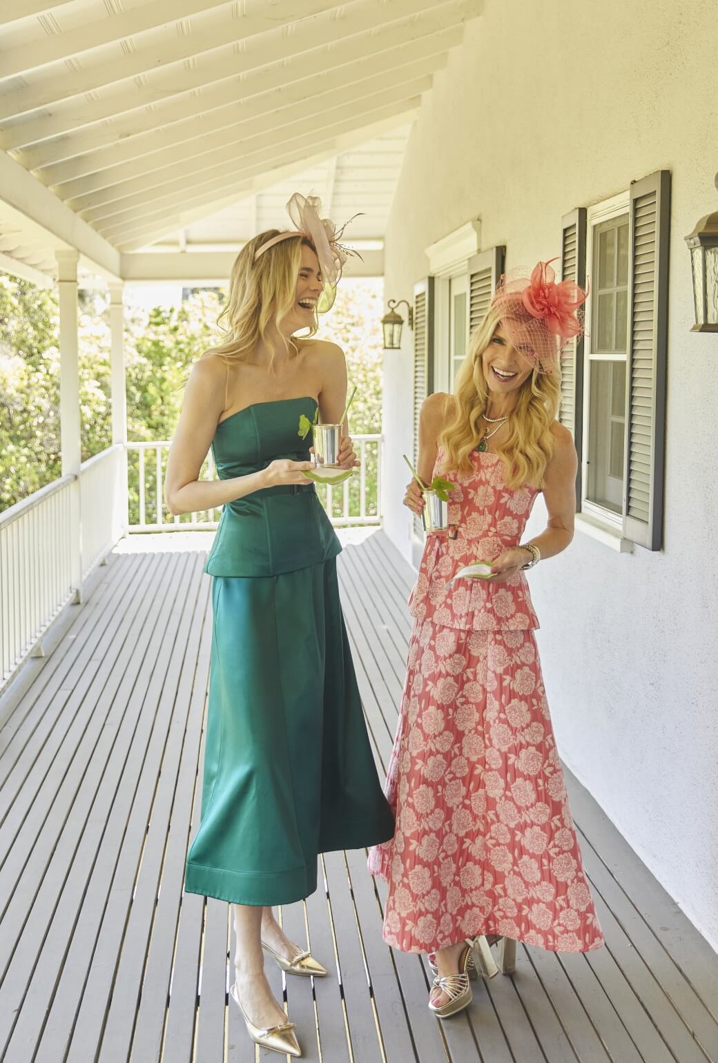 Run for the Roses Belted Bustier - Coral