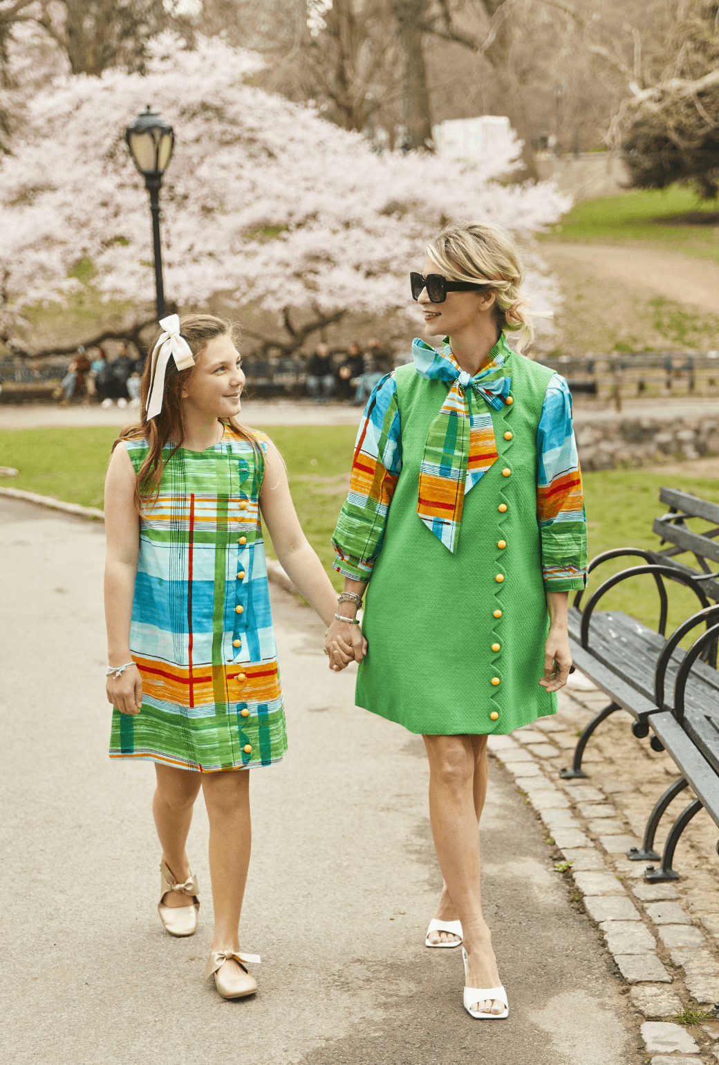 Scallop Shift Dress - Kelly Green