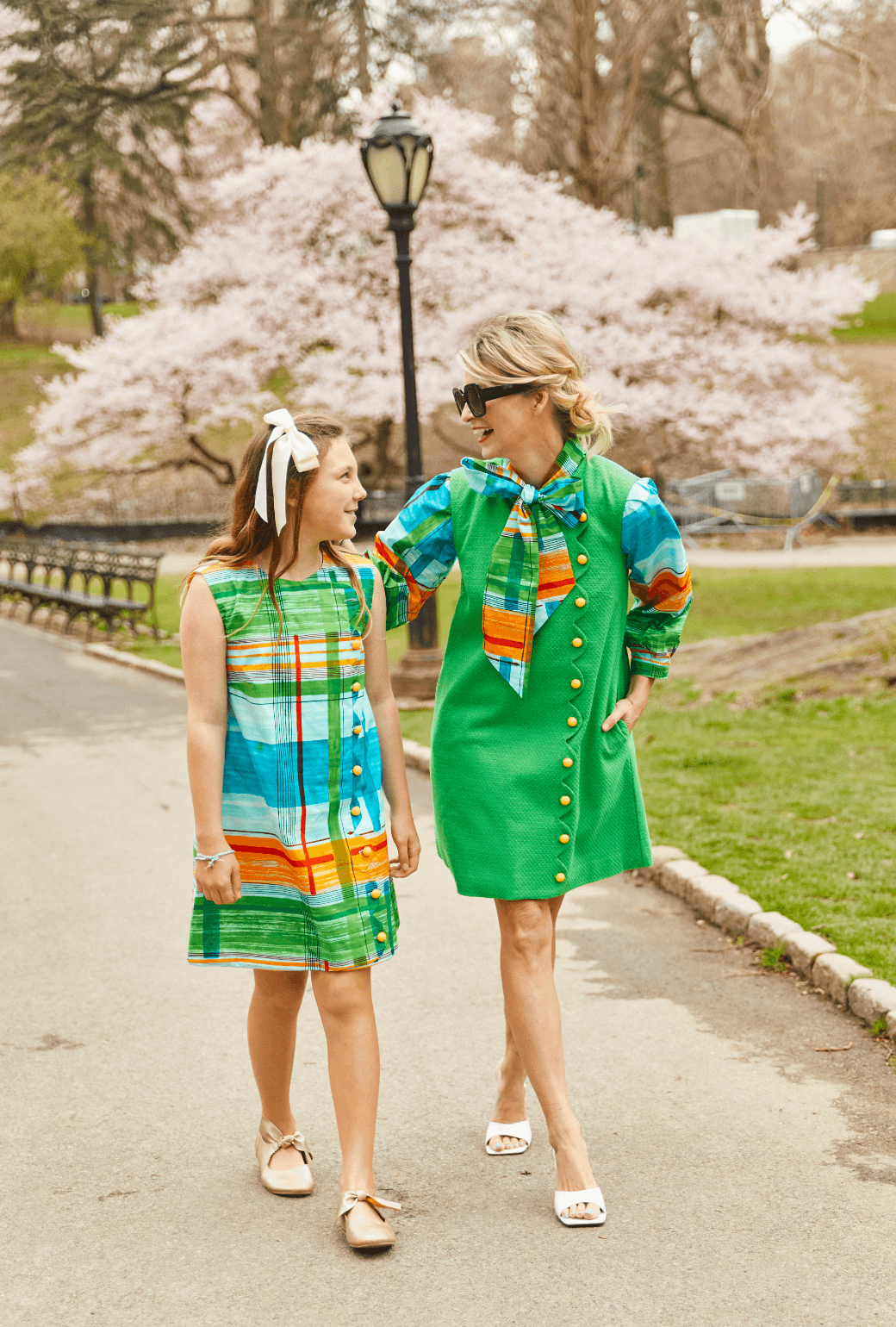 Scallop Shift Dress - Kelly Green