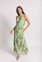 Sleeveless Deco Dress MAXI - Avocados