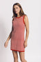 Sundowner Sweater Dress - Orange and White