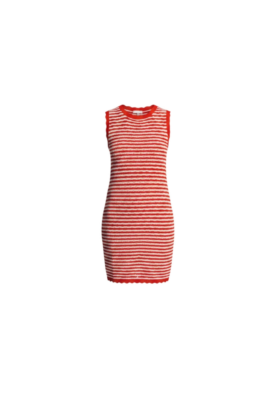 Sundowner Sweater Dress - Orange and White