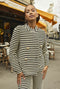 Swell Jacket - Black Striped Terry