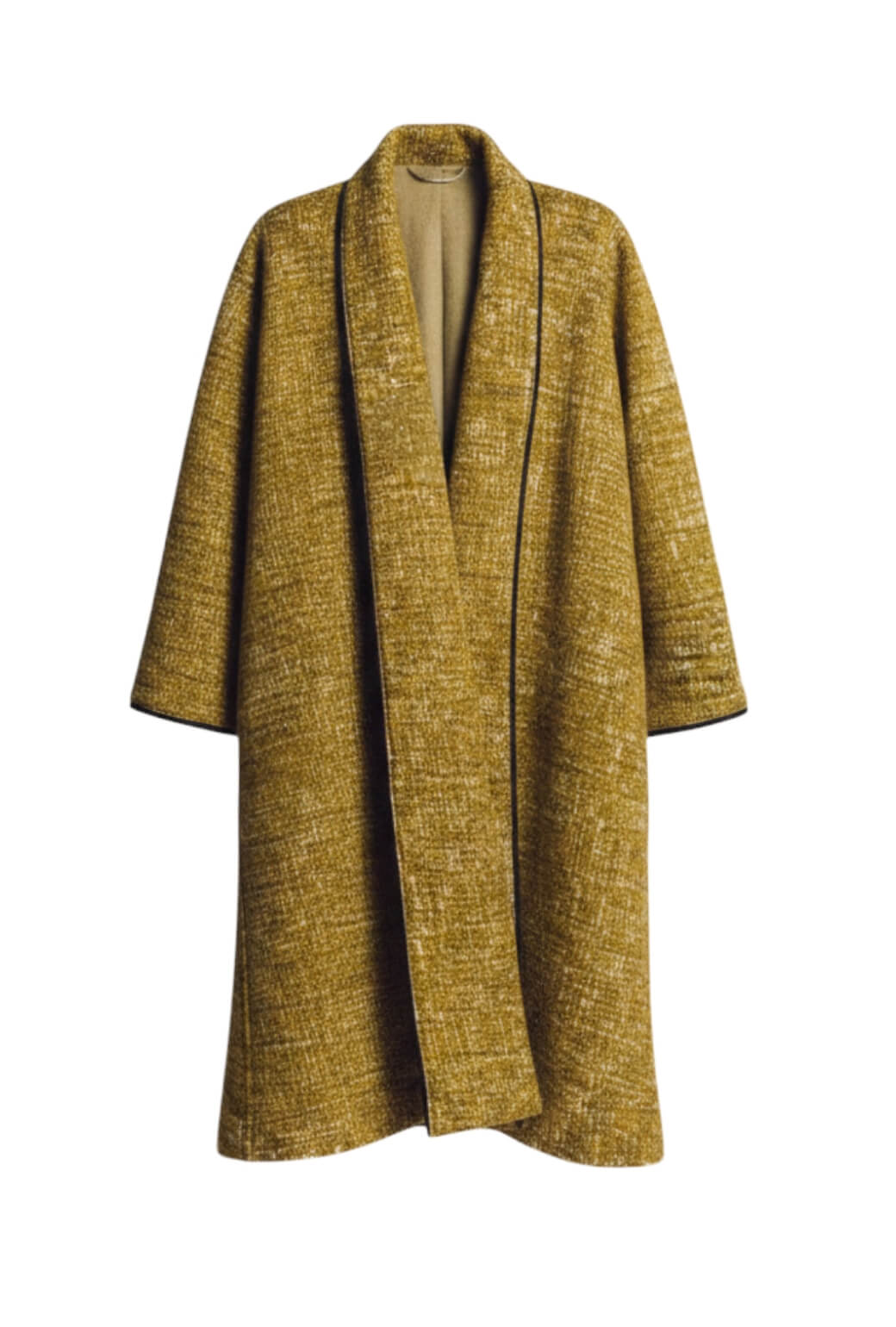 Buru x Val Swing Coat - Chartreuse Crosshatch