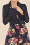 Buru x India 2.0 The Battersea Blouse-Navy