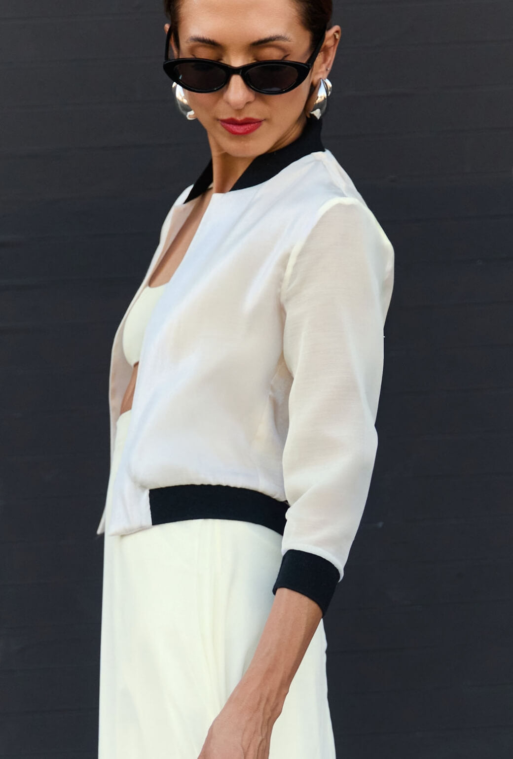 Buru x India The Beau Bomber - Black & Ivory