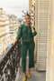 The Bee Pant - BURU Deep Green Knit