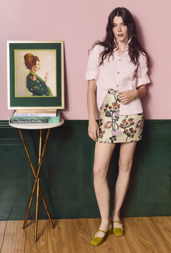 The Brett Button Down - Ballet Pink