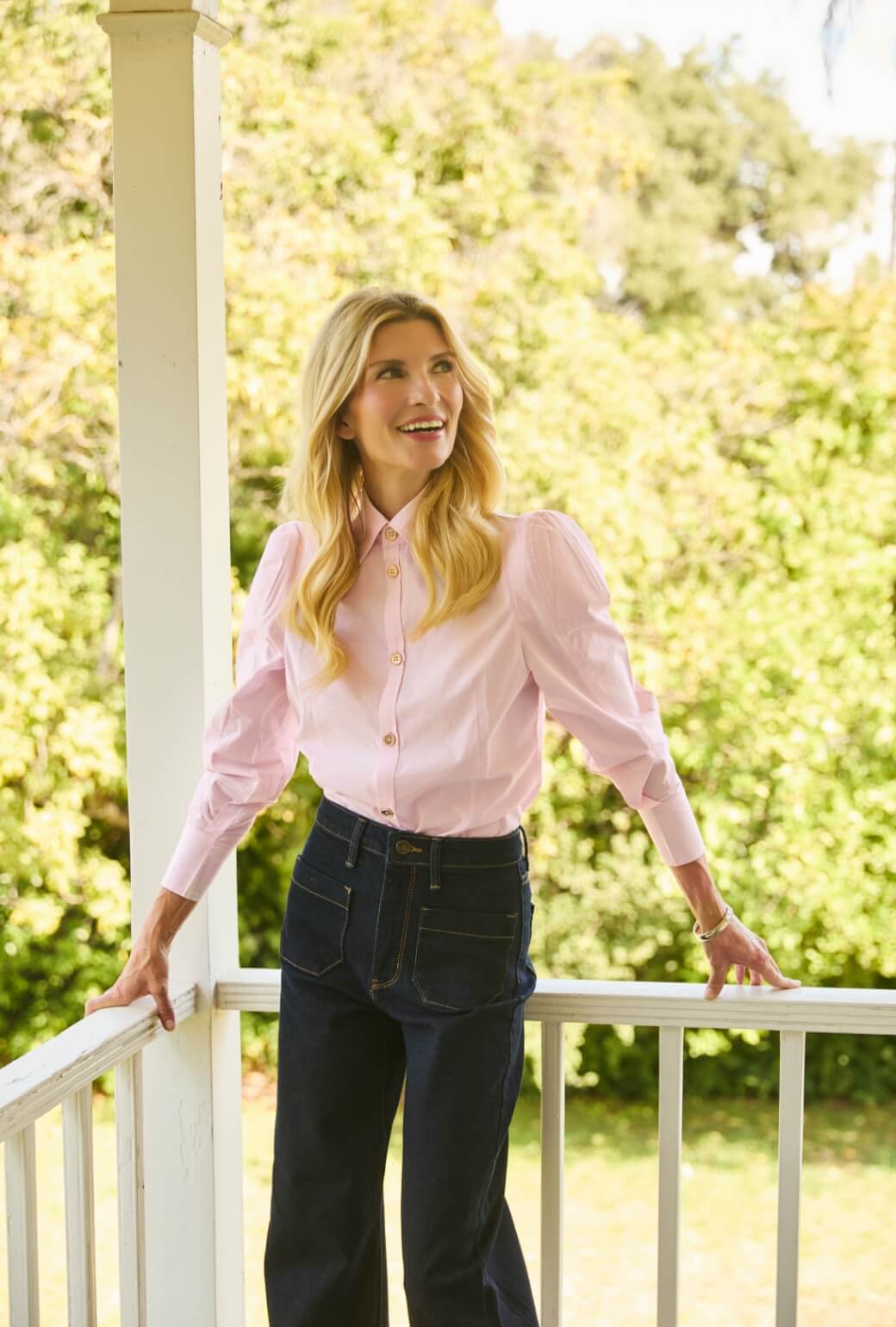 The Brett Button Down - Ballet Pink