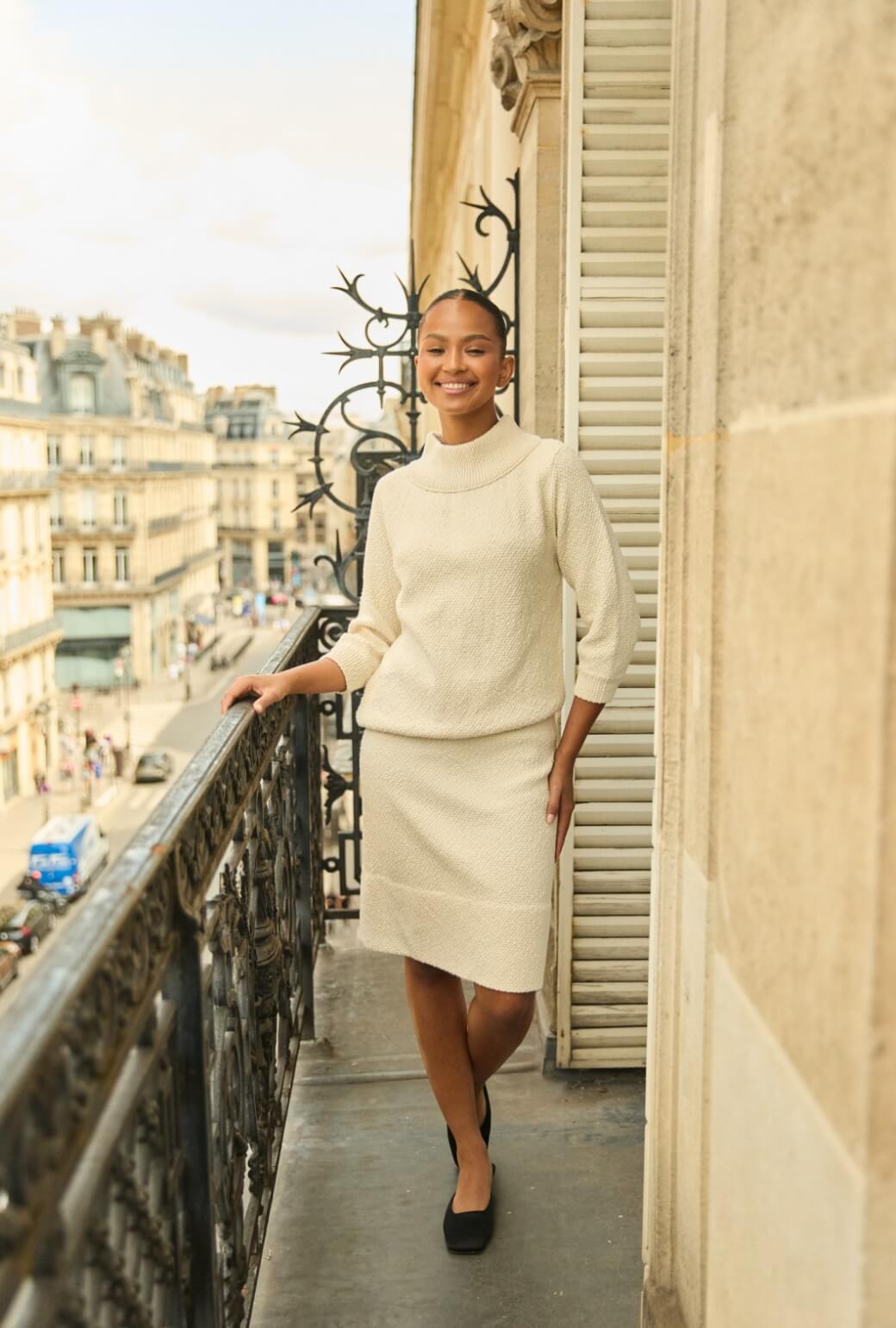 The Carlyle Sweater - Ivory Knit