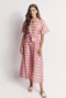 The Donna Day Gown - Pink Shimmer Stripe