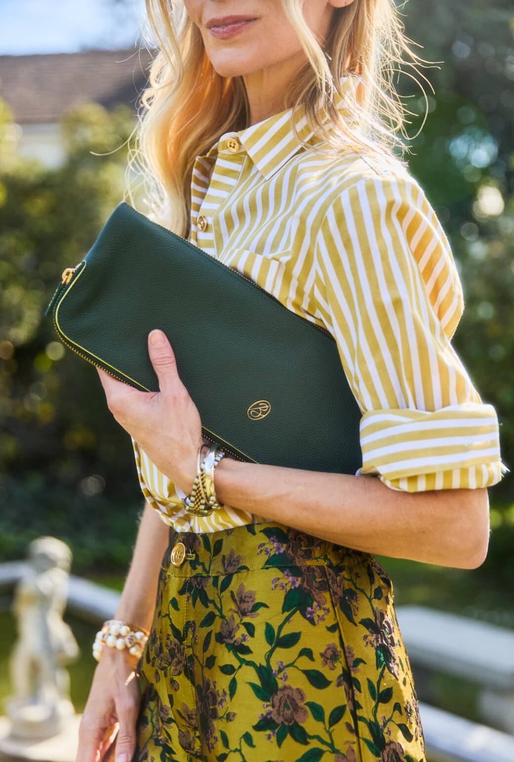 The East to West Clutch - Deep Green