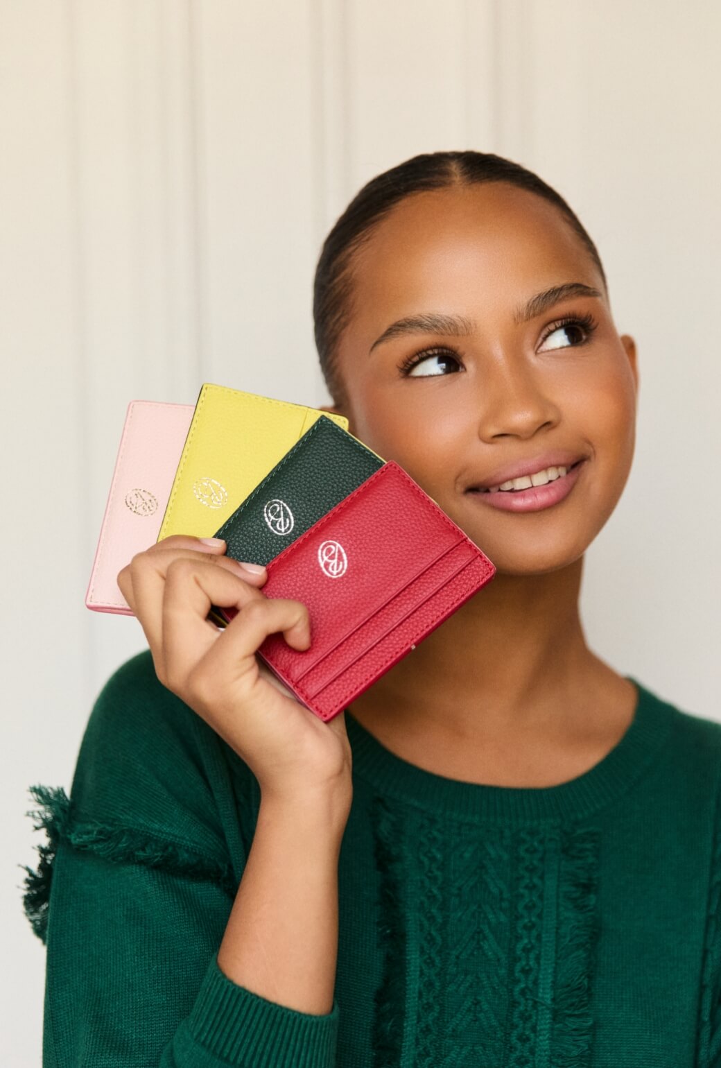 The Evelyn Card Case - Chartreuse