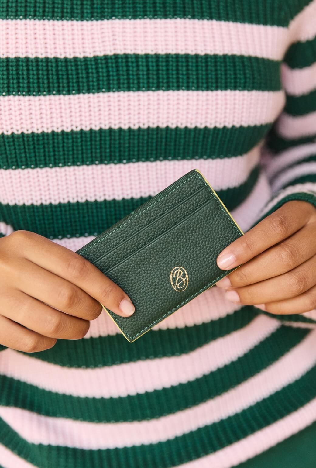 The Evelyn Card Case - Deep Green