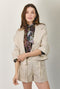 The Flip Jacket - Gold Shimmer Linen