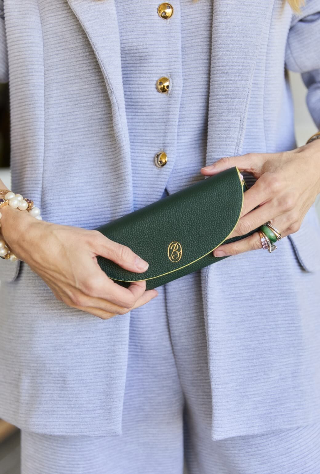The Iris Eyewear Case - Deep Green