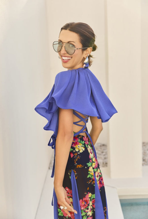 Buru x India 2.0 The Kings Road Ruffle Belt - Royal Blue