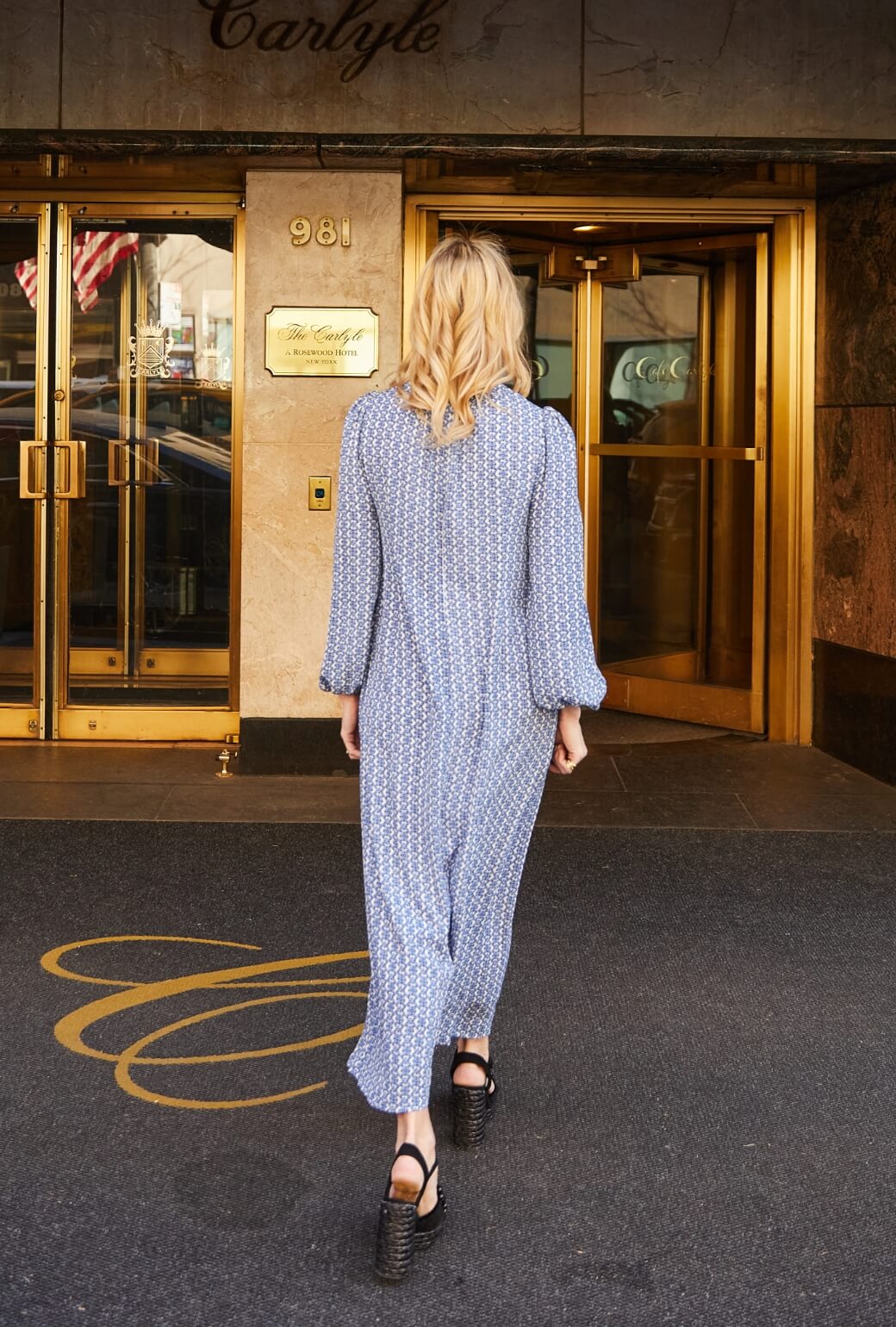 The Kristin Dress - Blue Lattice