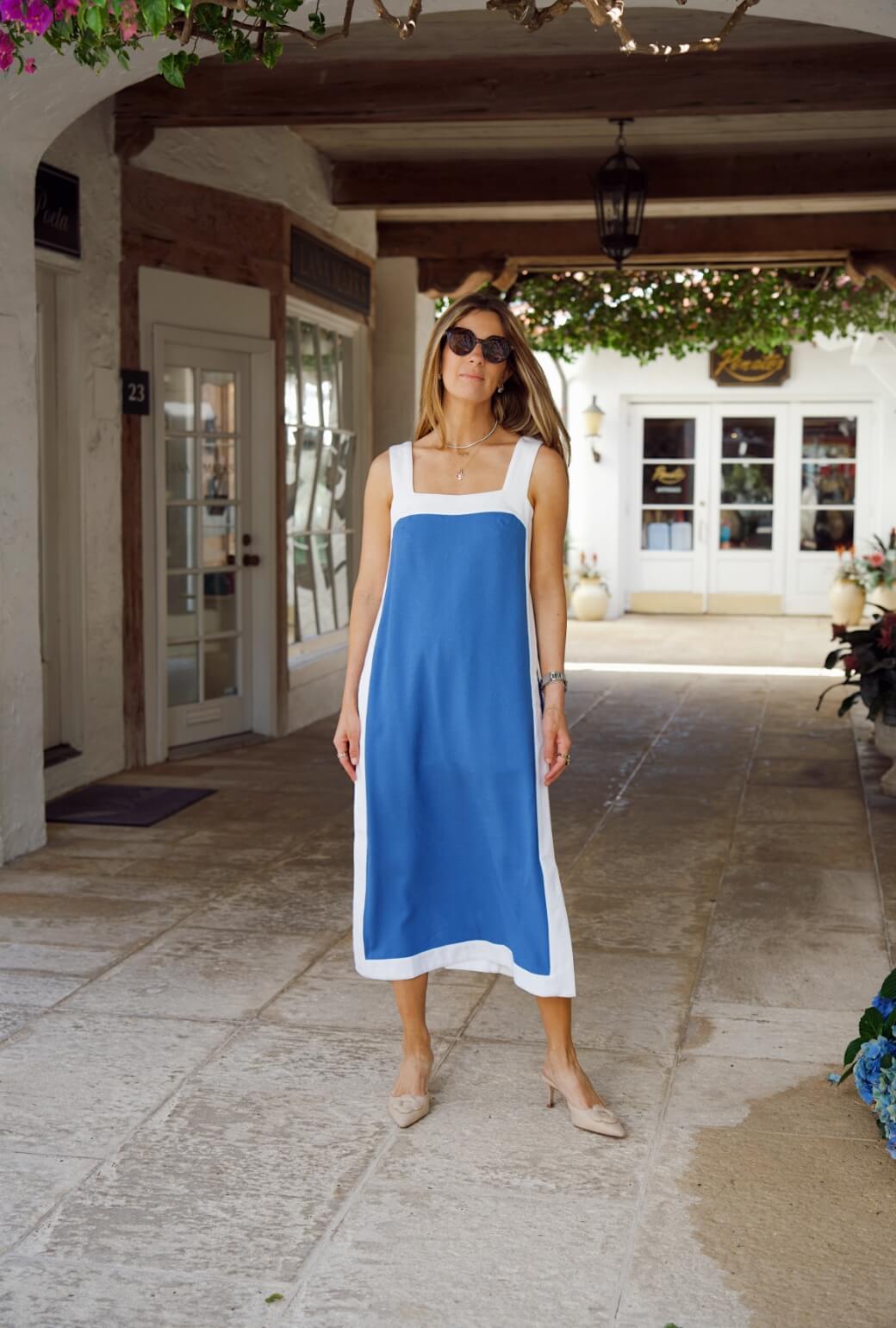 Buru x Ali Sisto Part Two The Lanai Tunic - Cornflower Blue