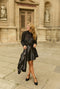 The Laura Mini - Black Liquid Sequin