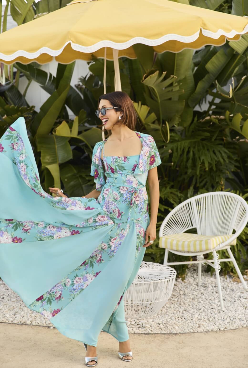 Buru x India 2.0 The Libertine Dress - Aqua Floral