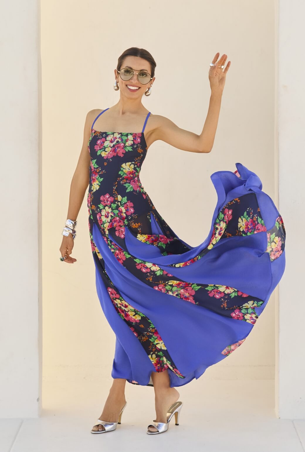 Buru x India 2.0 The Libertine Dress - Midnight Bouquet