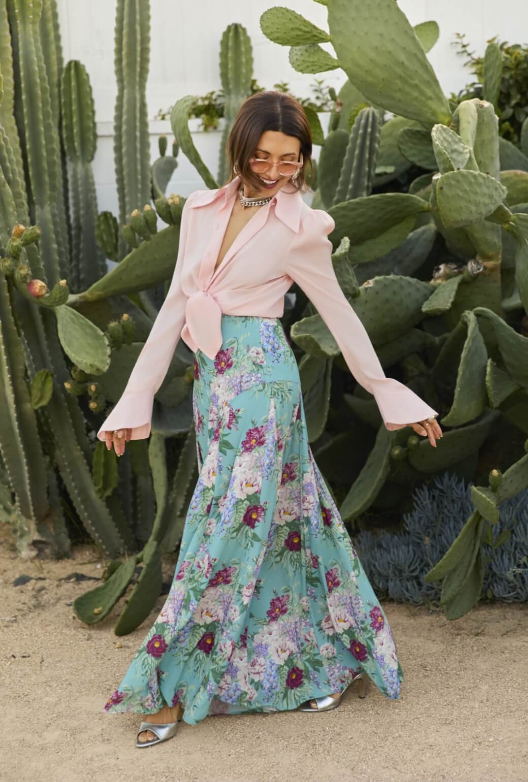 Buru x India The Libertine Skirt 2.0-Aqua Floral