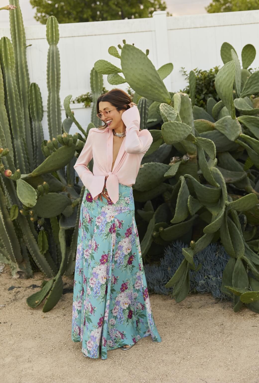Buru x India The Libertine Skirt 2.0-Aqua Floral