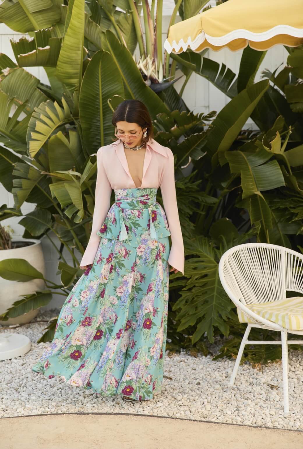 Buru x India The Libertine Skirt 2.0-Aqua Floral