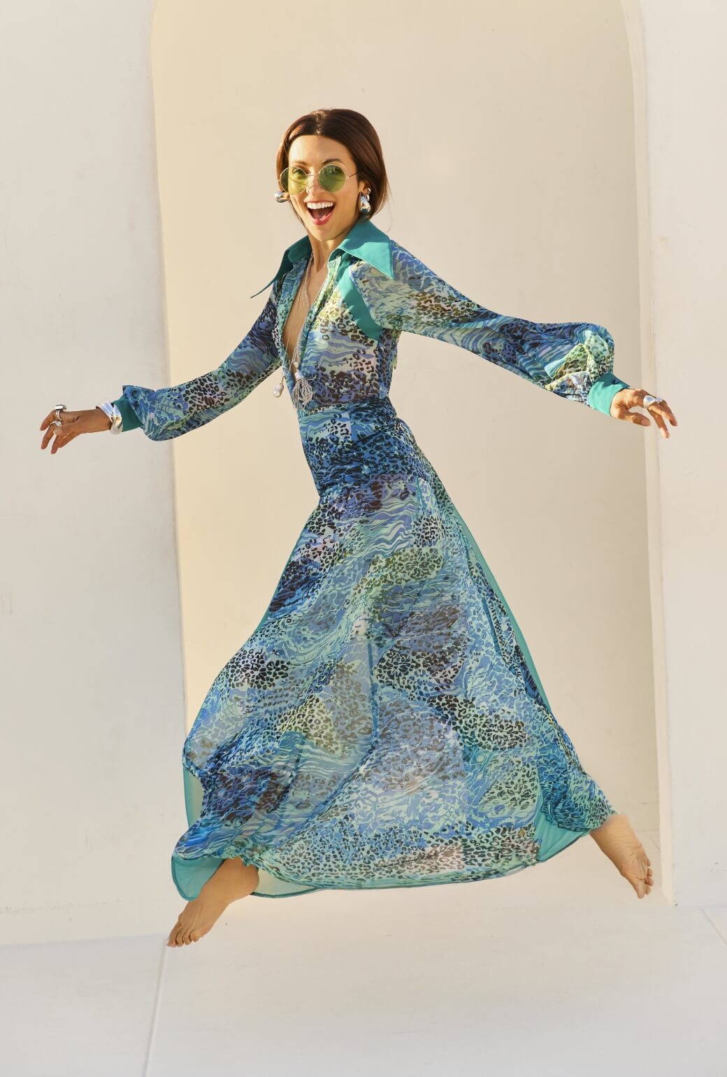 Buru x India The Libertine Skirt 2.0-Sea Glass Leopard