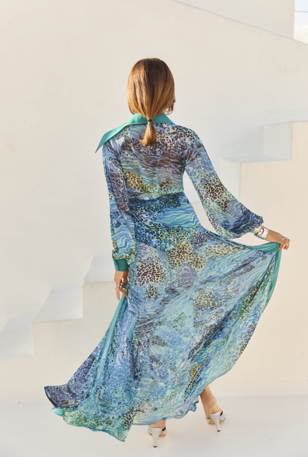Buru x India The Libertine Skirt 2.0-Sea Glass Leopard