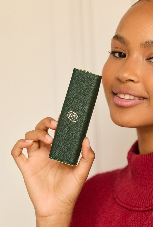 The Lorna Lipstick Case - Deep Green