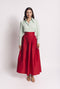 The Marilyn Skirt Maxi - Red Taffeta