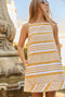 Buru x Ali Sisto The Megan MINI Dress - Yellow Stripe