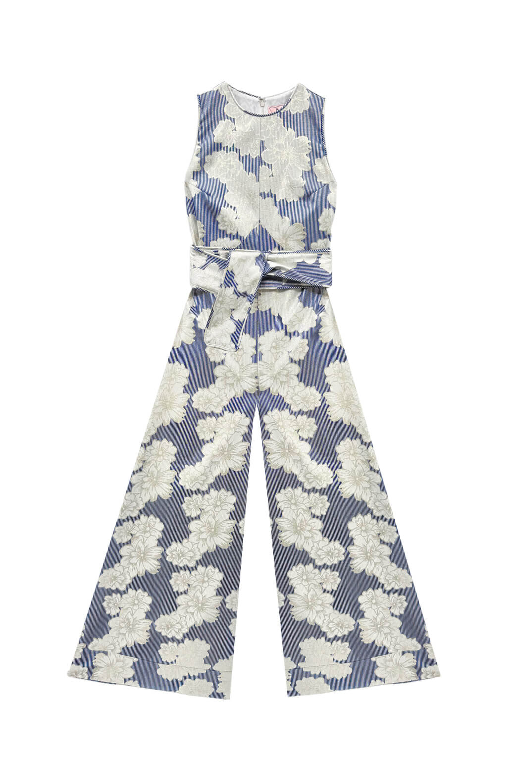 Buru x Val The Royale Jumpsuit - Navy Floral Brocade