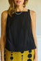 The Stokes Swing Top - Black Organza