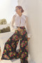 Buru x India 2.0 The Wendy Darling Wide Leg - Midnight Bouquet