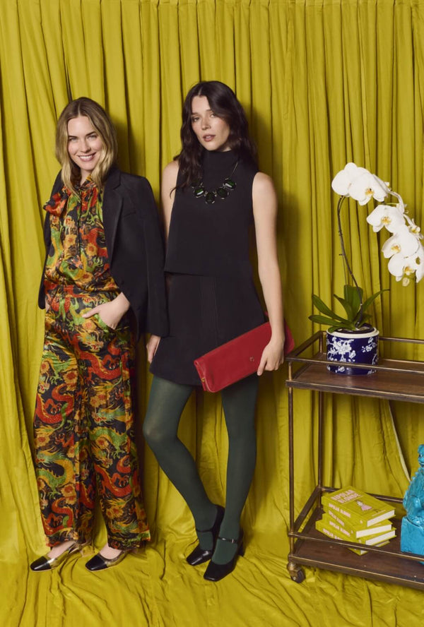 Wide Leg Trousers - Imperial Dragon